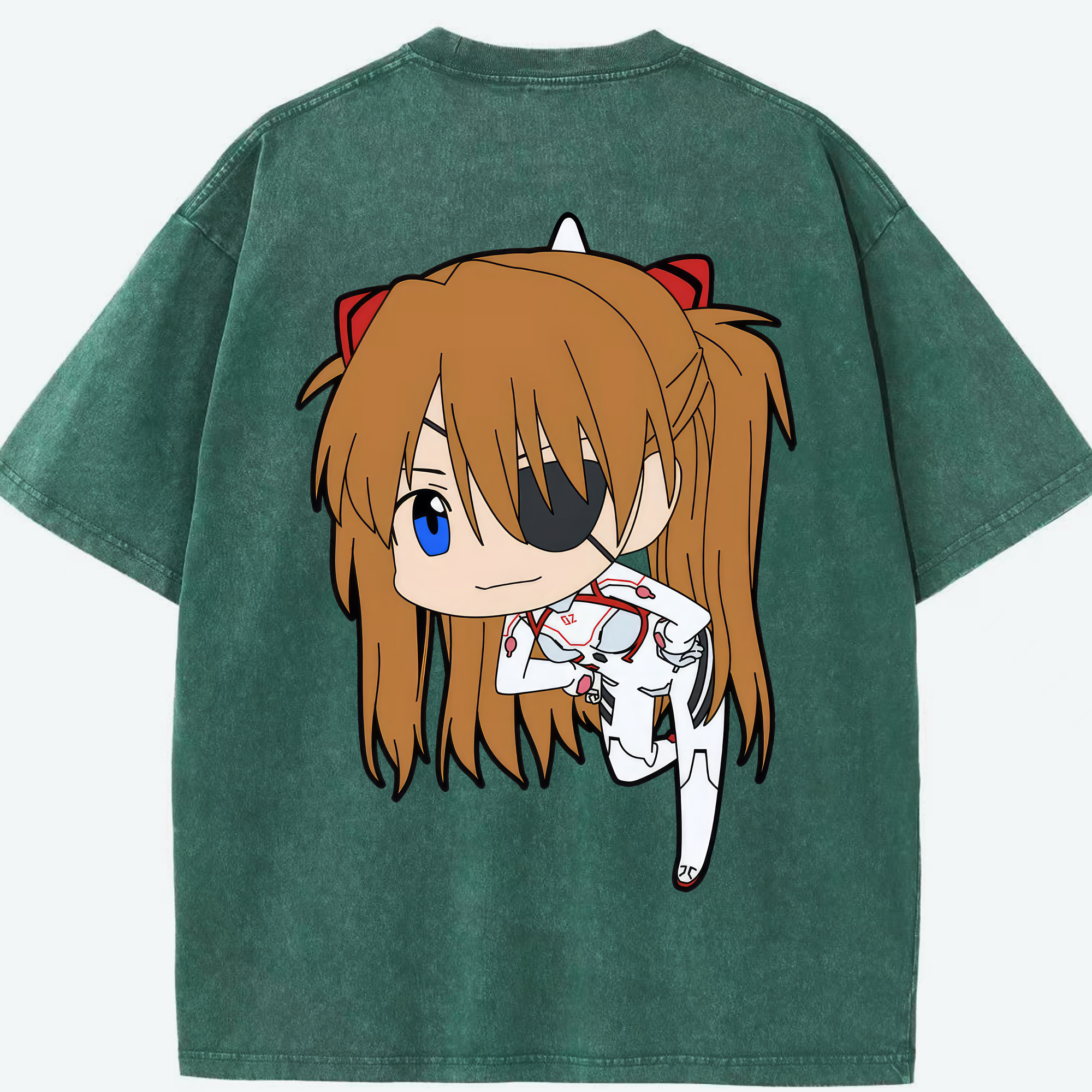 （画像用） EVA 新世紀エヴァンゲリオン 綿100% ヴィンテージ風 半袖Tシャツ（背面プリント）